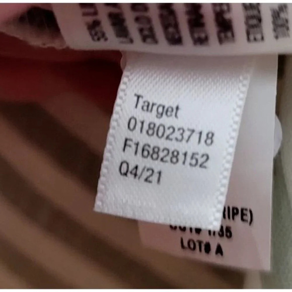 A New Day Peasant Blouse M Woven Linen Blend Stripe Green Boho Breathable Relax - Picture 7 of 12